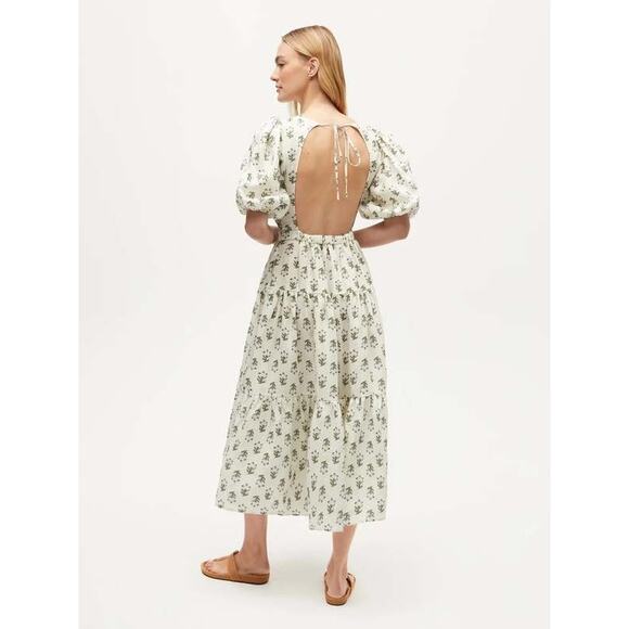 Rhode Maryam Dress Marigold Flower Taupe - Picture 3 of 8